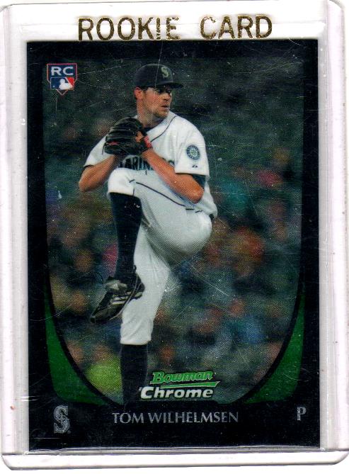 2011 Bowman Chrome Draft Tom Wilhelmsen Rookie Card #97 - Seattle Mariners